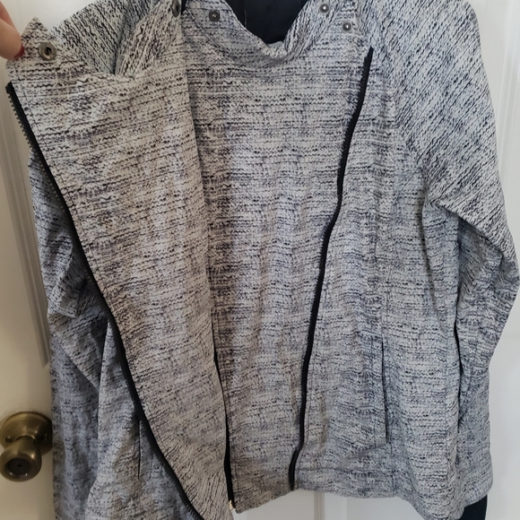 ⭐ Mondetta Grand Prix Moto Mondial Jacket Size Large black and white marled - Picture 6 of 11